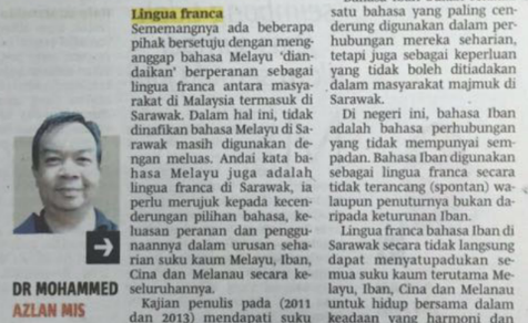 Sumber Bacaan: Kajian Bahasa Iban
